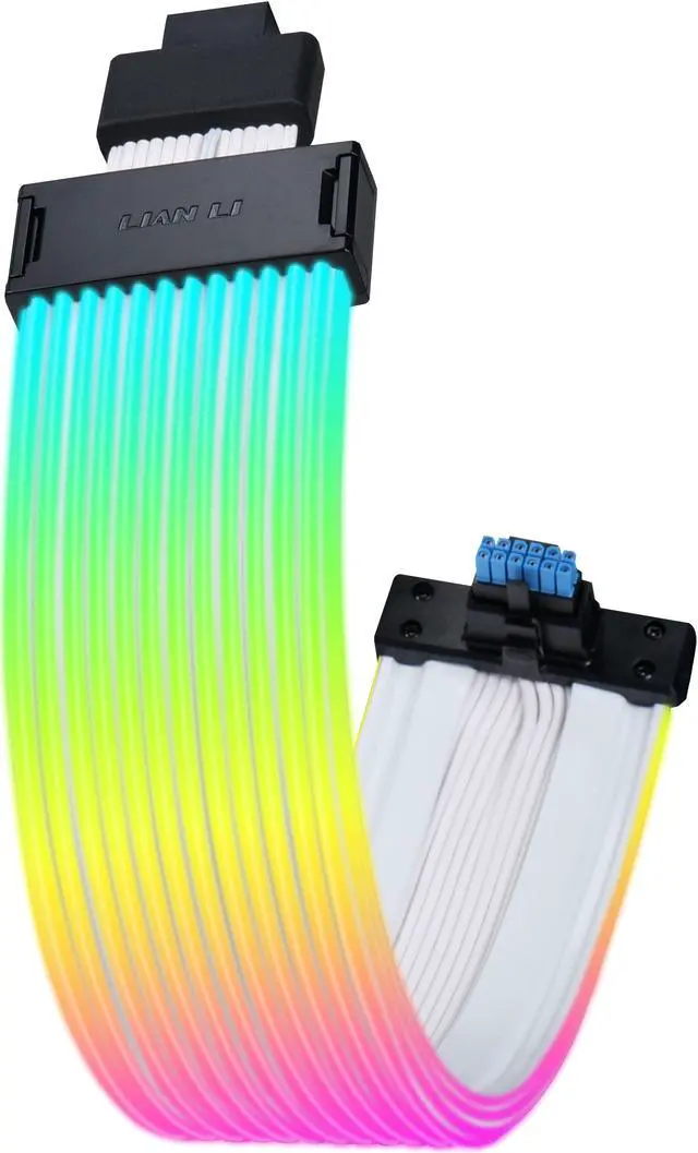 Alt view image 5 of 14 - Lian Li Strimer Wireless 16 Pin (PW16-121W) - Addressable RGB Power Extension Cable - 2.4 GHz Wireless Control with 370mm; 14.56 Inch length  - LED Strip - Wireless Controller NOT Included & Required