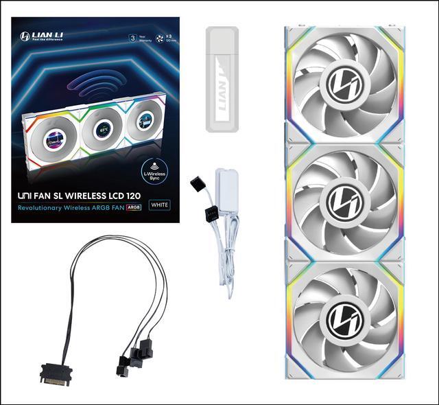 Lian Li UNI Fan SL - LCD Wireless 120 - Triple Pack - ARGB