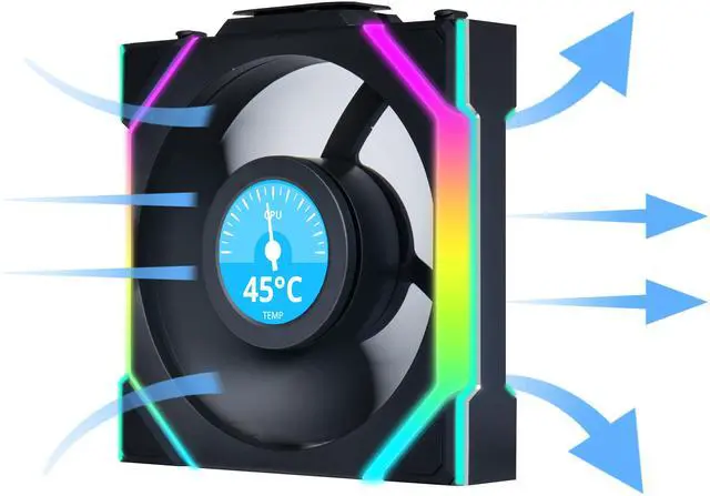 LIANLI UNI FAN SL WIRELESS LCD 120 セット Amazon.com: Lian Li UNI Fan SL LCD Wireless 120mm ARGB Fan