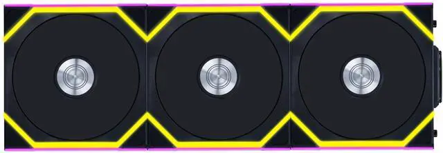 Main image of Lian Li UNI Fan SL Wireless (Reverse Blade) 120mm ARGB Fan - Triple Pack - 2.4 GHz Wireless Signal for RGB & Fan Control - Daisy-Chain Design - Controller Included and Required - Black (12RSL1W3B)