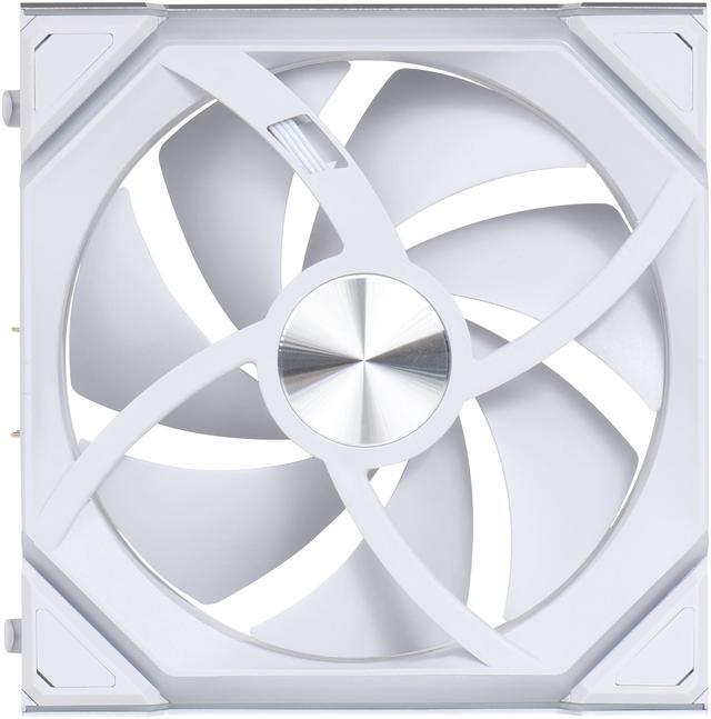 Alt view image 3 of 7 - Lian Li UNI Fan SL - Wireless 120 - Single Pack (Reverse Blade) ARGB Fan - Controller Not Included - 2.4 GHz Wireless Control - Controller required for use. - White (12RSL1W1W)