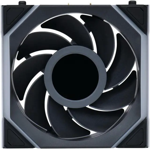 Alt view image 5 of 7 - Lian Li UNI Fan SL LCD Wireless (Reverse Blade) 120mm ARGB Fan - Single Pack - 1.6" LCD - 2.4 GHz Wireless Signal for RGB & Fan Control - Controller NOT Included & Required - Black(12RSLLCD1W1B)