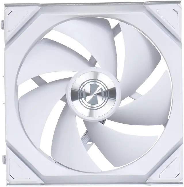 Alt view image 5 of 6 - Lian Li UNI Fan SL Wireless 120mm ARGB Fan - Single Pack - 2.4 GHz Wireless Signal for RGB & Fan Control - Daisy-Chain Design - Controller NOT Included & Required - White (12SL1W1W)