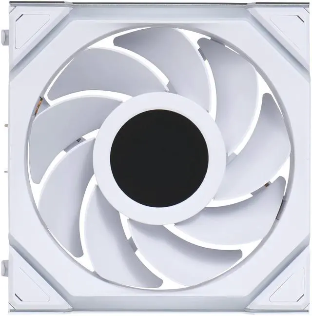 Alt view image 3 of 6 - Lian Li UNI Fan SL LCD Wireless (Reverse Blade) 120mm ARGB Fan - Single Pack - 1.6" LCD - 2.4 GHz Wireless Signal for RGB & Fan Control - Controller NOT Included & Required - White(12RSLLCD1W1W)
