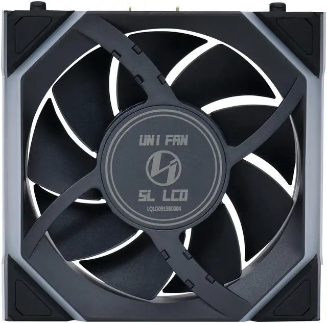 Alt view image 7 of 7 - Lian Li UNI Fan SL LCD Wireless 120mm ARGB Fan - Single Pack - 1.6" LCD Display - 2.4 GHz Wireless Signal for RGB & Fan Control -  Controller NOT Included & Required - Black (12SLLCD1W1B)