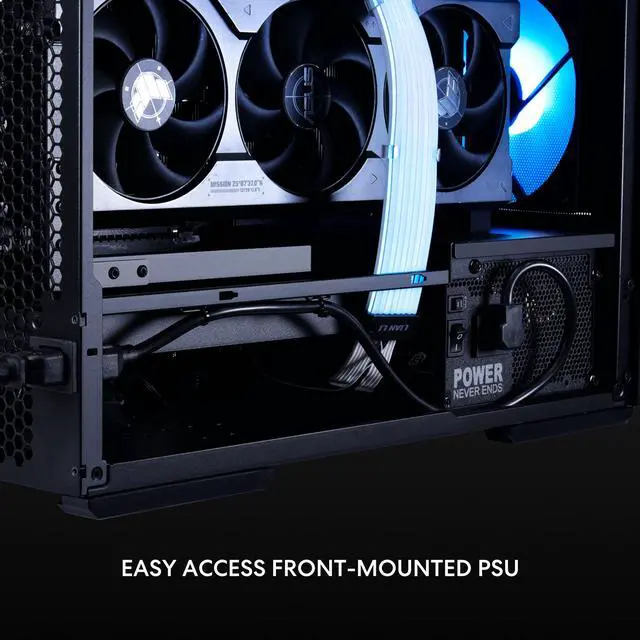 Alt view image 4 of 13 - LIAN LI LANCOOL 207 Compact ATX RGB Gaming Computer Case, Tower Chassis w/ 2x140mm  ARGB,2x120mm PWM Fans Pre-Installed, reinventing ATX Layout / Tempered Glass Side Panel (Black) --- LANCOOL 207RX