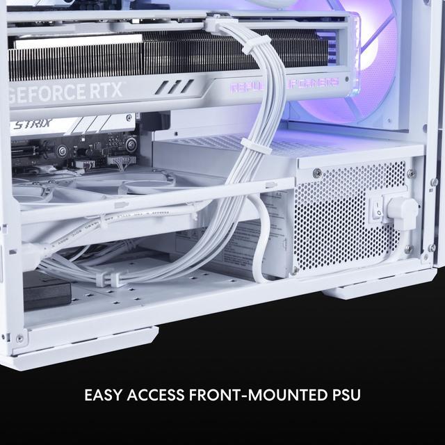 Alt view image 4 of 8 - LIAN LI LANCOOL 207 Compact ATX RGB Gaming Computer Case, Tower Chassis w/ 2x140mm ARGB,2x120mm PWM Fans Pre-Installed, USB Type-C Port, Tempered Glass Side Panel (White) -- LANCOOL 207RW