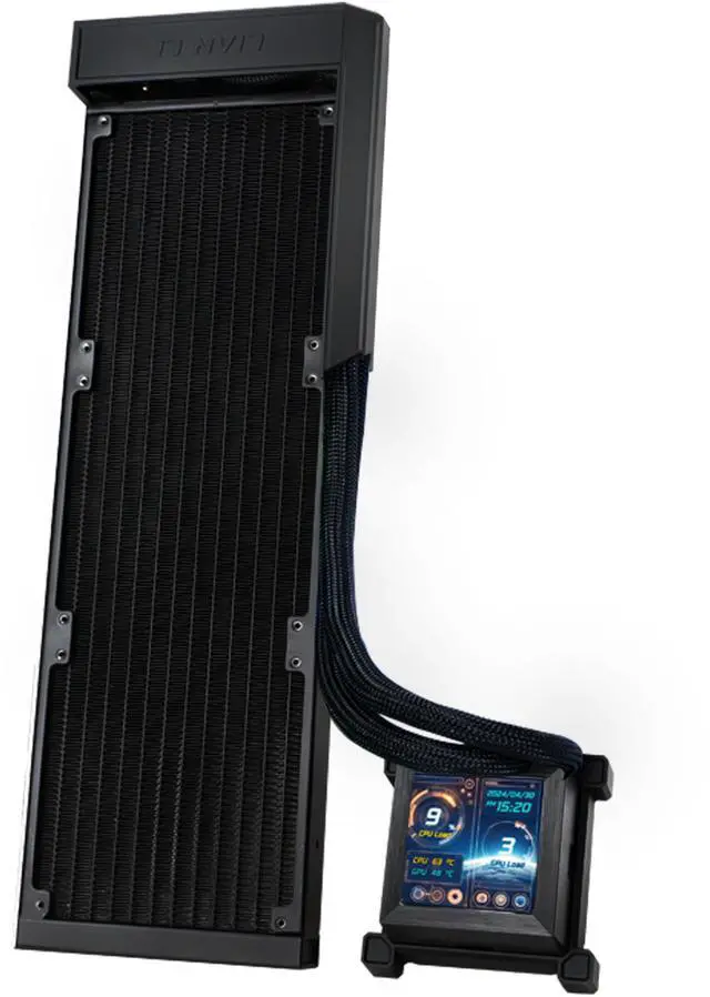 Alt view image 5 of 5 - Lian Li Hydroshift 360 AIO - Side-Mounted Coolant Pathway - 2.88 LCD Screen - 480 × 480 Resolution - Captured Screenshots or Recorded Videos Shift AIO , No fan Inclued  Black Color (HSLCD36NB)