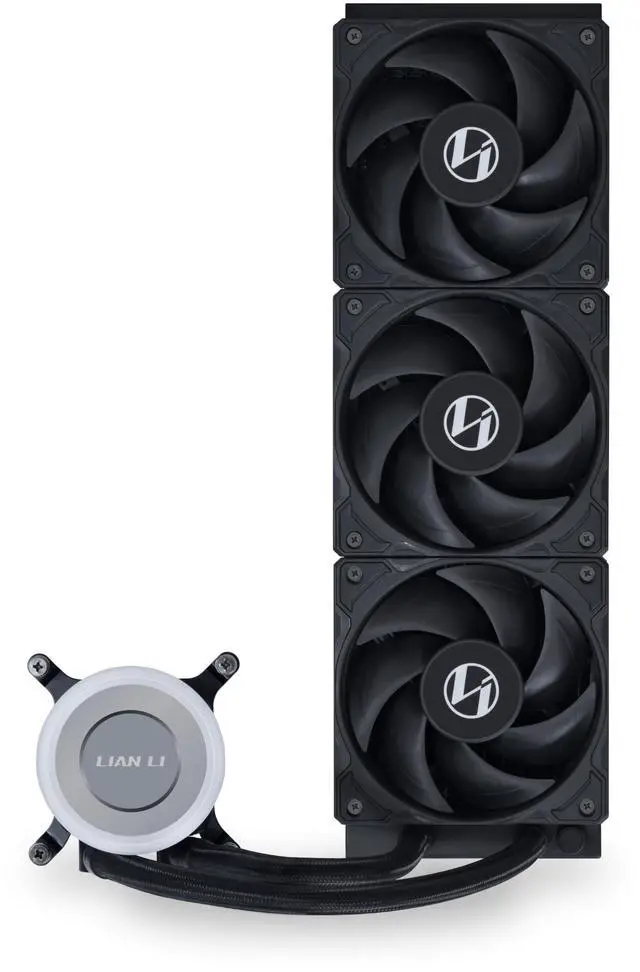 Alt view image 3 of 13 - Lian Li Galahad II Lite Liquid Cooler 360mm Performance PBT FansAIO CPU Water Cooling, Customizable Pump ARGB Pump Block, Switchable Lid & 28mm PBT Fan for LGA 1700/1851/AM5/4 (GA2L36PB)