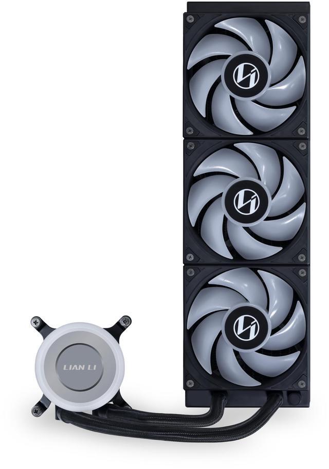Alt view image 4 of 7 - Lian Li Galahad II Lite Liquid Cooler 360mm RGB FansAIO CPU Water Cooling, Customizable ARGB Pump Block, Low Noise Hydraulic Bearing, Switchable Lid & 28mm PBT Fan for LGA 1700/1851/AM5/4 (GA2L36RB)