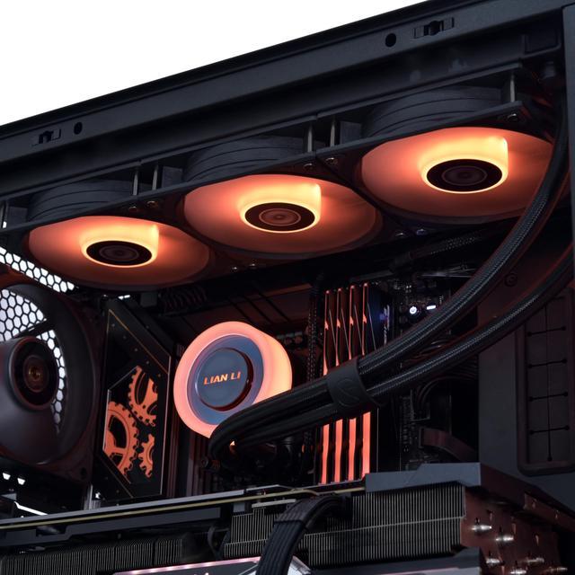 Alt view image 6 of 7 - Lian Li Galahad II Lite Liquid Cooler 360mm RGB FansAIO CPU Water Cooling, Customizable ARGB Pump Block, Low Noise Hydraulic Bearing, Switchable Lid & 28mm PBT Fan for LGA 1700/1851/AM5/4 (GA2L36RB)