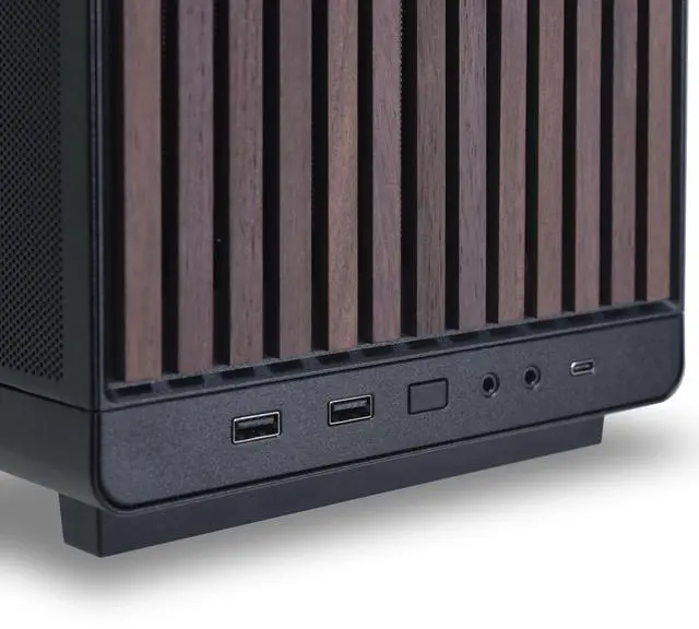 Alt view image 2 of 7 - LIAN LI A3X mATX-WDG Black  Wood Front Panel , Glass Side Panel SPCC M-ATX / ITX Computer Case ------ A3X-WDG