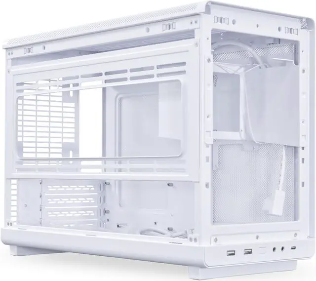 Alt view image 5 of 7 - Lian Li A3-mATX-WDG-26.3L Micro Form Factor Chassis-Wood Front & Side Tempered Glass Panel-No Fans-Supports 360mm AIO-Modularity Design-for M-ATX, ITX Motherboard-DAN Cases Collaboratio ------ A3W-WDG