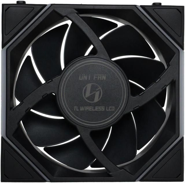 Alt view image 7 of 7 - Lian Li UNI Fan TL LCD 120 Wireless - Single Pack - Controller Not Included - 2.4 GHz Wireless Control  - Infinity Mirror Design - LCD Display - Controller requesd for use. - Black (12TLLCD1W1B)
