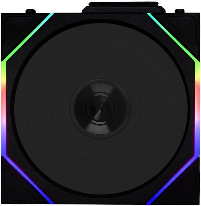Alt view image 5 of 8 - Lian Li UNI Fan TL 120 Wireless - Single Pack - Controller Not Included - 2.4 GHz Wireless Control - Infinity Mirror Design - Controller requesd for use. - Black (12TL1W1B)