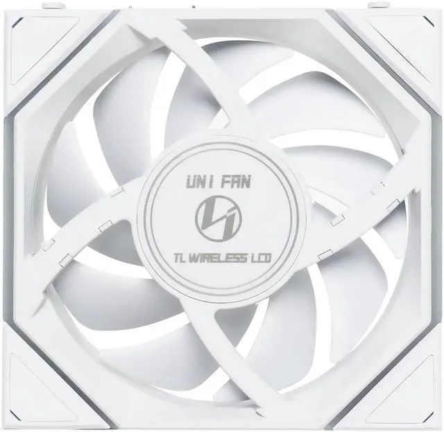 Alt view image 3 of 8 - LLian Li UNI Fan TL LCD 120 Wireless - Single Pack (Reverse Blade) - Controller Not Included - 2.4 GHz Wireless Control  - Infinity Mirror Design - Controller requesd for use. - White (12RTLLCD1W1W)