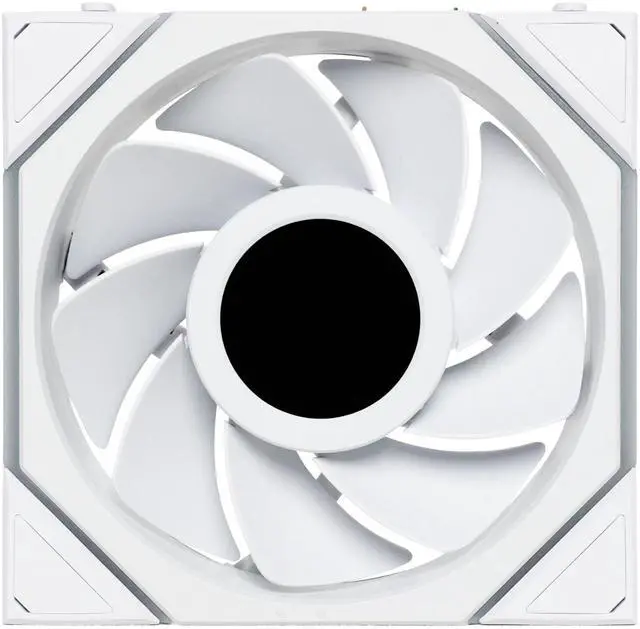 Alt view image 6 of 7 - Lian Li UNI Fan REVERSE BLADE TL LCD 120 Wireless - Seamless Wireless Control Fan w/LCD Screen - LCP Fan Blade - Daisy-Chained Style - Triple Pack with Controller - White (12RTLLCD1W3W)