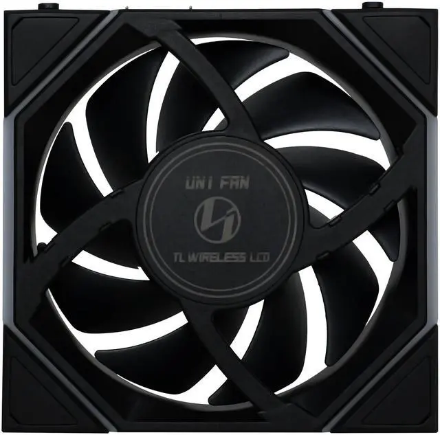 Alt view image 6 of 8 - Lian Li UNI Fan TL LCD 120 Wireless - Single Pack (Reverse Blade) - Controller Not Included - 2.4 GHz Wireless Control  - Infinity Mirror Design - Controller requesd for use. - Black (12RTLLCD1W1B)