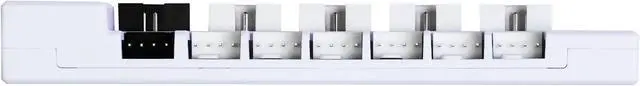 Alt view image 3 of 5 - Lian Li Universal USB & PWM Fan Hub, Fan Controller with 4 USB Headers - 6 Fan Ports - Magnetic Mounting - 5V/4PIN - PSU/Motherboard Universal Case Compatibility - White ----EG-HUB01W