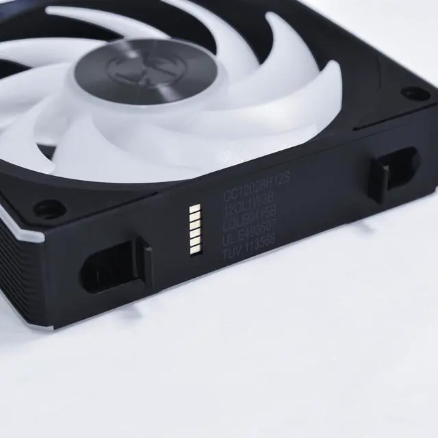 Alt view image 4 of 8 - Lian Li UNI Fan CL120 ARGB PWM Fan - Single Pack (Reverse Blade) - 2.4 GHz Wireless Signal RGB & PC Case Fans Control - Daisy-Chain - Low Noise - Controller NOT Included &Required - Black (12RCL1W1B)