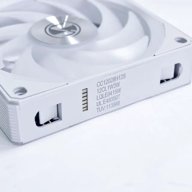 Alt view image 2 of 8 - Lian Li UNI Fan CL120 ARGB PWM Fan - Single Pack (Reverse Blade) - 2.4 GHz Wireless Signal RGB & PC Case Fans Control - Daisy-Chain - Low Noise - Controller NOT Included &Required - White (12RCL1W1W)