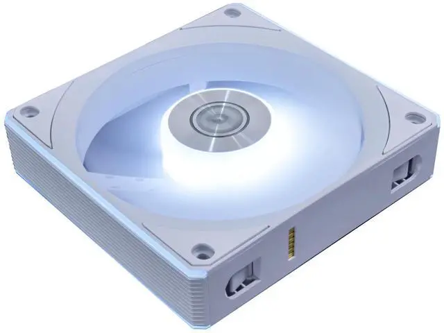 Alt view image 5 of 8 - Lian Li UNI Fan CL120 ARGB PWM Fan - Single Pack (Reverse Blade) - 2.4 GHz Wireless Signal RGB & PC Case Fans Control - Daisy-Chain - Low Noise - Controller NOT Included &Required - White (12RCL1W1W)