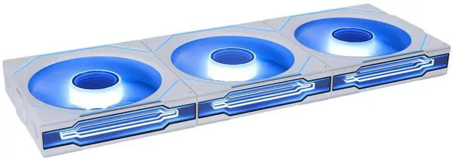 Alt view image 2 of 7 - Lian Li UNI Fan SL-Infinity Wireless 120 - Triple Pack (Reverse Blade) - 2.4 GHz Wireless Signal ARGB Fan Control - Double Infinity Mirror - Low Noise - Controller Included - White (12RSLIN1W3W)