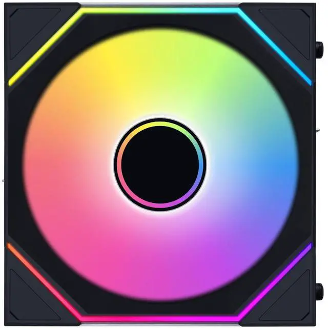 Alt view image 2 of 7 - Lian Li UNI Fan SL-Infinity Wireless - 120 - Single Pack (Reverse Blade) - 2.4 GHz Wireless Signal ARGB Fan Control - Double Infinity Mirror - Controller NOT Included & Required - Black (12RSLIN1W1B)