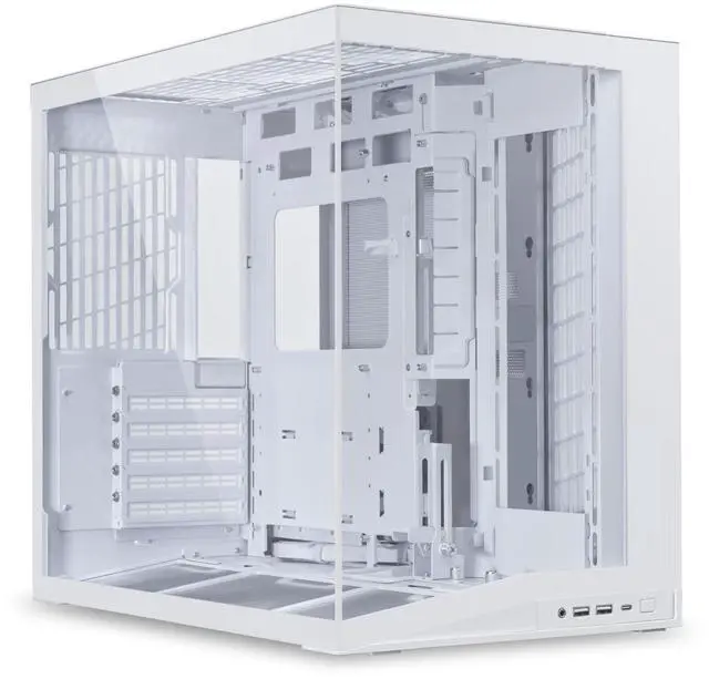 Main image of LIAN LI O11D MINI V2 | Compact ATX Mid-Tower Airflow Computer Case | Panoramic View | Fully Ventilated Airflow | Adjustable I/O | Pillar-Less | Cable Management | White  (O11DMIV2W)
