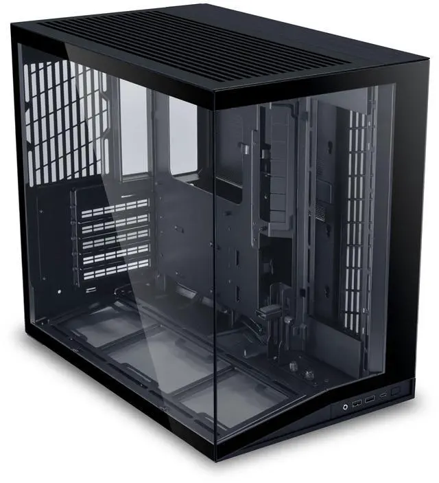 Main image of LIAN LI O11D MINI V2 | Compact ATX Mid-Tower Airflow Computer Case | Panoramic View | Fully Ventilated Airflow | Adjustable I/O | Pillar-Less | Cable Management | Black  (O11DMIV2X)