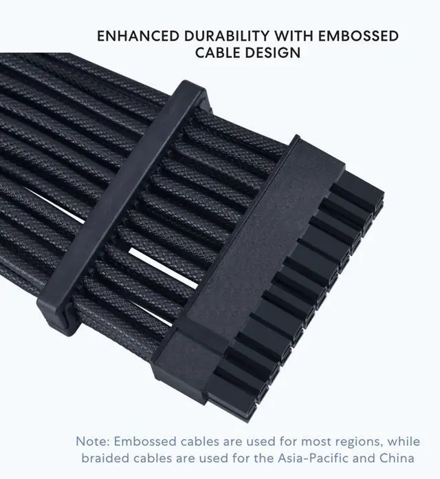 Alt view image 7 of 7 - Lian Li SP850 Gold - 850 Watt SFX Form Factor Power Supply with Native 12V-2x6 Cable - Low Noise - 80 Plus Gold Efficiency - ATX 3.1 & PCIe 5.0 Compliant - 92mm FDB Fan - 10-Year - Black (SP850G.B)