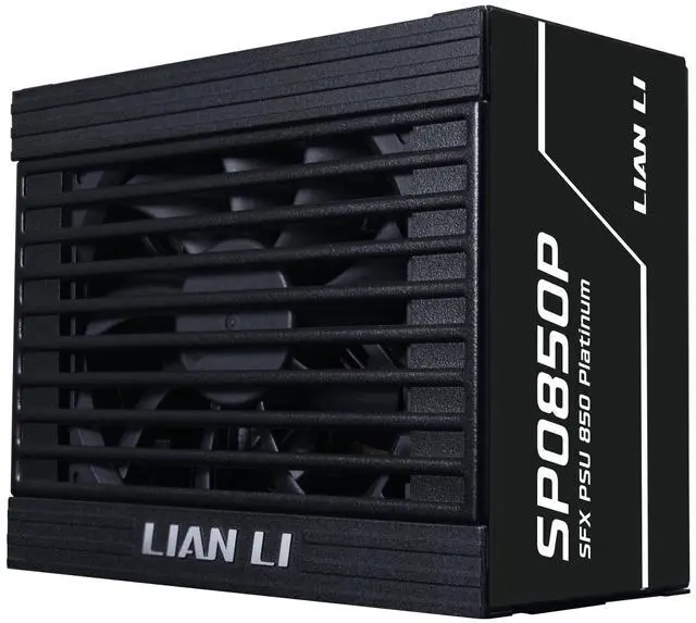 Alt view image 2 of 7 - Lian Li SP850 Platinum - 850 Watt SFX Form Factor Power Supply with 12V-2x6 Cable - ATX 3.1 & PCIE 5.1 Compliant - Full Modular - 100% Japanese 105C Capacitors - Black (SP0850P.B)