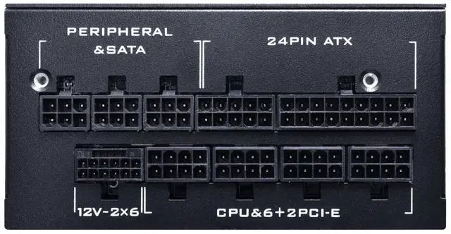 Alt view image 3 of 7 - Lian Li SP850 Platinum - 850 Watt SFX Form Factor Power Supply with 12V-2x6 Cable - ATX 3.1 & PCIE 5.1 Compliant - Full Modular - 100% Japanese 105C Capacitors - Black (SP0850P.B)