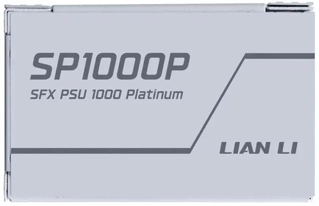 Alt view image 5 of 7 - Lian Li SP1000 Platinum - 1000 Watt SFX Form Factor Power Supply with 12V-2x6 Cable - ATX 3.1 & PCIE 5.1 Compliant - Full Modular - 100% Japanese 105C Capacitors - White (SP1000P.W)