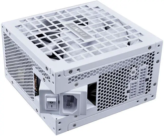 Alt view image 2 of 6 - Lian Li RS1000W - Rotational Shift Fully Modular ATX Power Supply - 1000W - Cybenetics 80 Plus Gold Efficiency - ATX 3.1 & PCIe 5.1 Compliant - Easy Cable Management - White (RS1000G.W)
