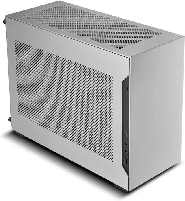 Alt view image 3 of 12 - LIAN LI A4-H2O Silver SPCC / Aluminum Mini-ITX Computer Case, PCI4.0 Riser Card Cable Included (A4-H2O A4)