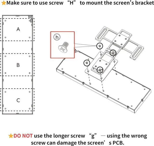 Alt view image 2 of 7 - Lian Li 8.8" Universal Screen for PC - Adjustable Mounting for Any Computer Setup - Customizable ARGB Frame - PC Temperature Display Panel - LCD Screen Display - Mini Monitor - SM088W (US88 v1 White)