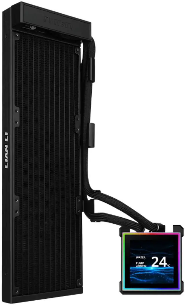 Main image of Lian Li Hydroshift II 360 Liquid CPU Cooler - 3.4" IPS LCD Square Screen - Daisy-Chain - Low-Noise - Intel LGA 1851/1700, AMD AM5/AM4 - Fits Most PC Fans - Black (HS2LCDS36NB)