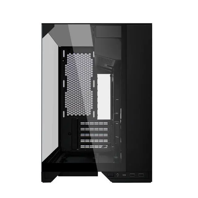 Alt view image 3 of 7 - Lian Li O11 Vision-M Digital - mATX Mid Tower PC Case with 9.2" LCD Screen & 140mm Fan - Hidden AIO Design - Triple Tempered Glass Panels - Up to 360mm AIO Support - Black (O11VMDX)