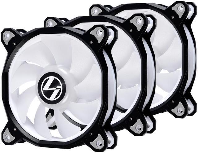 Alt view image 6 of 6 - Lian Li  Bora Series, 120 RGB LED, 120mm High Performance Individually Addressable RGB LED PWM Case Fan ----------BORA120-3  B (3-pack)   1 year warranty