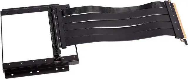 Alt view image 3 of 7 - LIAN LI O11D-1X Premium PCI-E x16 3.0 Black Extender Riser Cable 200mm and Cover Bracket for PC-O11D and PC-O11AIR