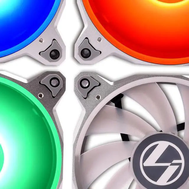 Alt view image 7 of 7 - LIAN LI BORALITE Series RGB BORALITE120-3A S, 120mm  LED PWM Fan, 3 FANS Pack - Silver Frame  (LEDs Powered by Motherboard 4 PIN Headers. No LEDs Controller Included)--1 Year Warranty