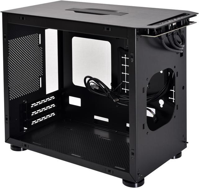 Alt view image 6 of 12 - LIAN LI TU150 Aluminum Tempered Glass ITX Case - Black Color - TU150WX