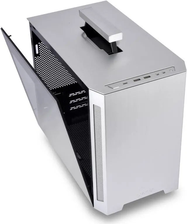 Alt view image 2 of 17 - LIAN LI TU150 Aluminium  tempered glass  ITX case -Silver Color -TU150WA