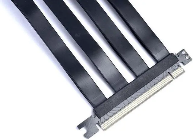 Alt view image 3 of 20 - LIAN LI LAN2-1X Premium PCI-E x16 3.0 Black Extender Riser Cable 200mm and Covert Bracket for LANCOOL II / LANCOOL II Mesh RGB Black /  LANCOOL II Mesh Performance---LAN2-1X