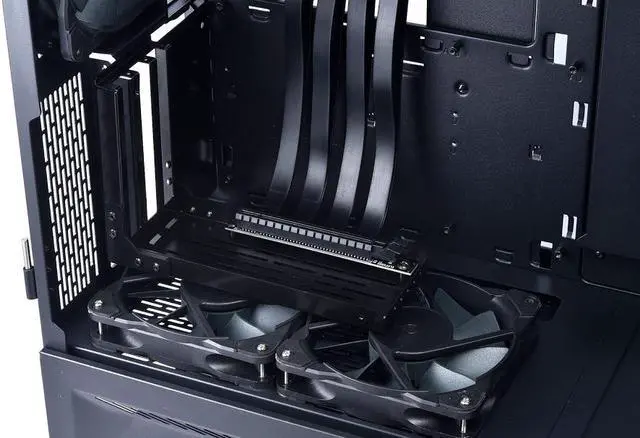 Alt view image 6 of 20 - LIAN LI LAN2-1X Premium PCI-E x16 3.0 Black Extender Riser Cable 200mm and Covert Bracket for LANCOOL II / LANCOOL II Mesh RGB Black /  LANCOOL II Mesh Performance---LAN2-1X