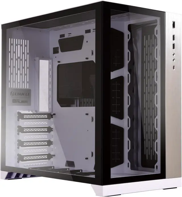 Alt view image 2 of 7 - LIAN LI O11 Dynamic White  with  Strimer 24 pins combo Deal-Tempered Glass ATX Mid Tower Computer Case—O11DW strimer 24 pins