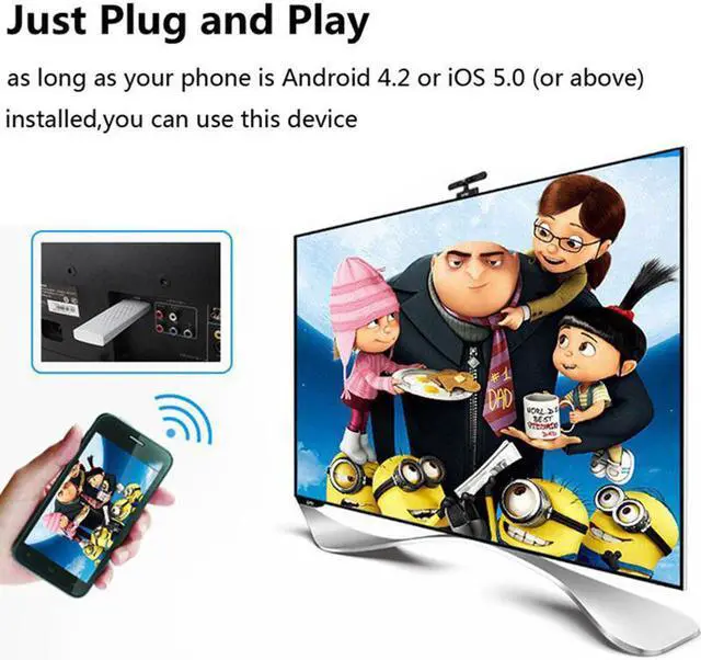 Alt view image 6 of 6 - Top Deals Wireless AirPlay Miracast HDMI Adapter TV Stick Dongle WIFI Display