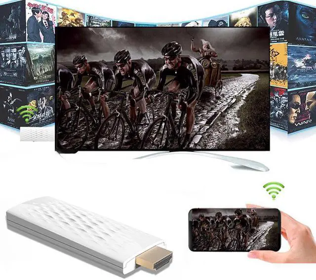 Alt view image 4 of 6 - Top Deals Wireless AirPlay Miracast HDMI Adapter TV Stick Dongle WIFI Display