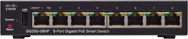 Alt view image 3 of 15 - Sg250-08Hp 8-Port Gigabit Poe Smart Switch